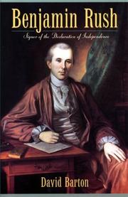 Cover of: Benjamin Rush by David Barton