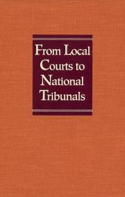 Cover of: From local courts to national tribunals: the federal district courts of Florida, 1821-1990