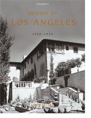 Cover of: Houses of Los Angeles, 1920-1935