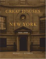 Cover of: Great houses of New York, 1880-1930
