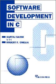 Cover of: Software development in C by Sartaj Sahni