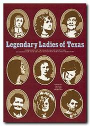 Cover of: Legendary ladies of Texas by edited by Francis Edward Abernethy.