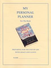 Cover of: My Personal Planner for the Book You Only Die Once by Margie Jenkins