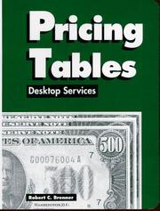 Cover of: Pricing Tables | Pricing Tables: Desktop Services