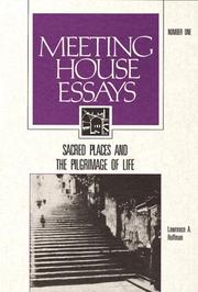 Cover of: Sacred Places and the Pilgrimage of Life (Meeting House Essays : Architecture and Art for Liturgy Series, No 1)