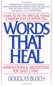 Cover of: Words That Heal : Affirmations and Meditations for Daily Living
