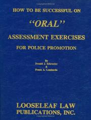 Cover of: How to Be Successful on "Oral" Assessment Exercises for Police Promotion