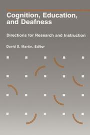Cover of: Cognition, education, and deafness by David S. Martin, editor.