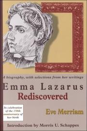 Cover of: Emma Lazarus rediscovered