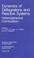 Cover of: Dynamics of deflagrations and reactive systems