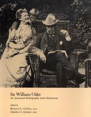 Cover of: Sir William Osler: an annotated bibliography with illustrations
