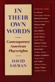 Cover of: In their own words by David Savran