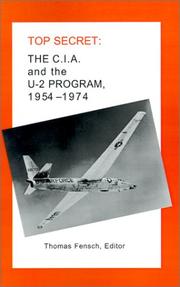 Cover of: The C.I.A. and the U-2 Program, 1954-1974 (Top Secret (New Century)) by Thomas Fensch