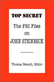 Cover of: Top Secret: The FBI Files on John Steinbeck