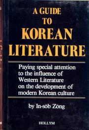 A guide to Korean literature by In-sŏb Zŏng