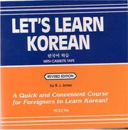 Cover of: Let's learn Korean: with cassette tape