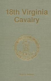 18th Virginia Cavalry by Roger U. Delauter