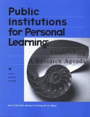 Cover of: Public Institutions for Personal Learning: Establishing a Research Agenda