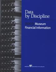 Cover of: Data by discipline: 2003 museum financial information