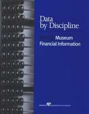 Cover of: Data By Discipline: 2003 Museum Financial Information