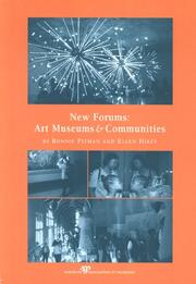 Cover of: New forums: art museums and communities