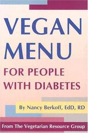 Cover of: Vegan menu for people with diabetes