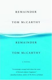 Remainder by Tom McCarthy