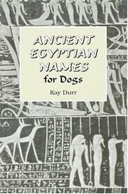 Cover of: Ancient Egyptian names for dogs