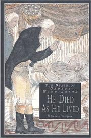 Cover of: The death of George Washington: he died as he lived