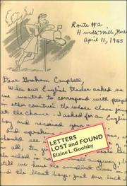 Cover of: Letters lost and found
