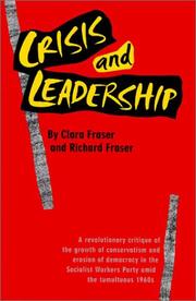 Cover of: Crisis and leadership by Clara Fraser