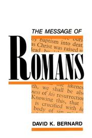 Cover of: The message of Romans