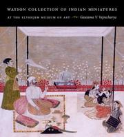 Cover of: Watson Collection of Indian Miniatures at the Elvehjem Museum of Art (Elvehjem Museum of Art Catalogs)