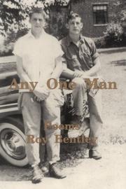 Cover of: Any One Man (Midwest Writers Series) by Roy Bentley