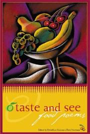 Cover of: O Taste and See: Food Poems (Harmony (Bottom Dog Press))