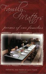 Cover of: FAMILY MATTERS: Poems of Our Families (Harmony)