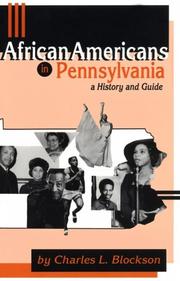 Cover of: African Americans in Pennsylvania: A History and Guide