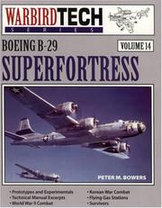 Cover of: Boeing B-29 Superfortress by Peter M. Bowers