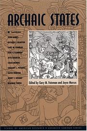 Cover of: Archaic states