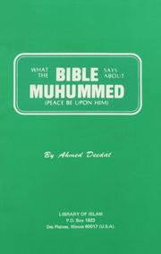 Cover of: What the Bible Says About Muhammad: (Peace Be upon Him)