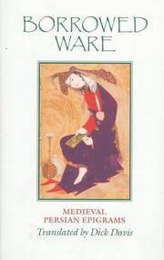 Cover of: Borrowed ware: medieval Persian epigrams