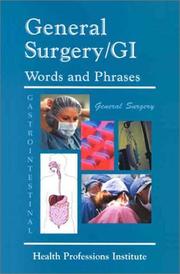 Cover of: General Surgery/GI Words and Phrases