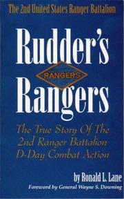 Rudder's Rangers by Ronald L. Lane, Reijo Makela