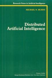 Cover of: Distributed artificial intelligence by edited by Michael N. Huhns.