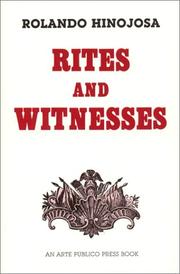 Cover of: Rites and witnesses: a comedy