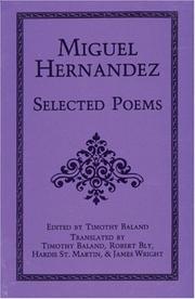 Cover of: Miguel Hernandez: Selected Poems