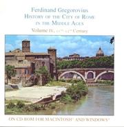 Cover of: History of the City of Rome in the Middle Ages, Vol. 4, 1003-1199 (for Macintosh)