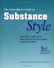 Cover of: The Copyeditor's Guide to Substance & Style