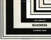 Cover of: The complete business planning guide by Godfrey Harris