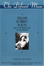 Cover of: Italian feminist poems from the Middle Ages to the present by edited by Beverly Allen, Muriel Kittel, and Keala Jane Jewell ; introduction by Beverly Allen.